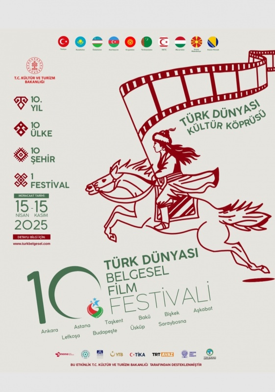10. TÜRK DÜNYASI BELGESEL FİLM FESTİVALİ'NDE 144 FİLM YARIŞACAK